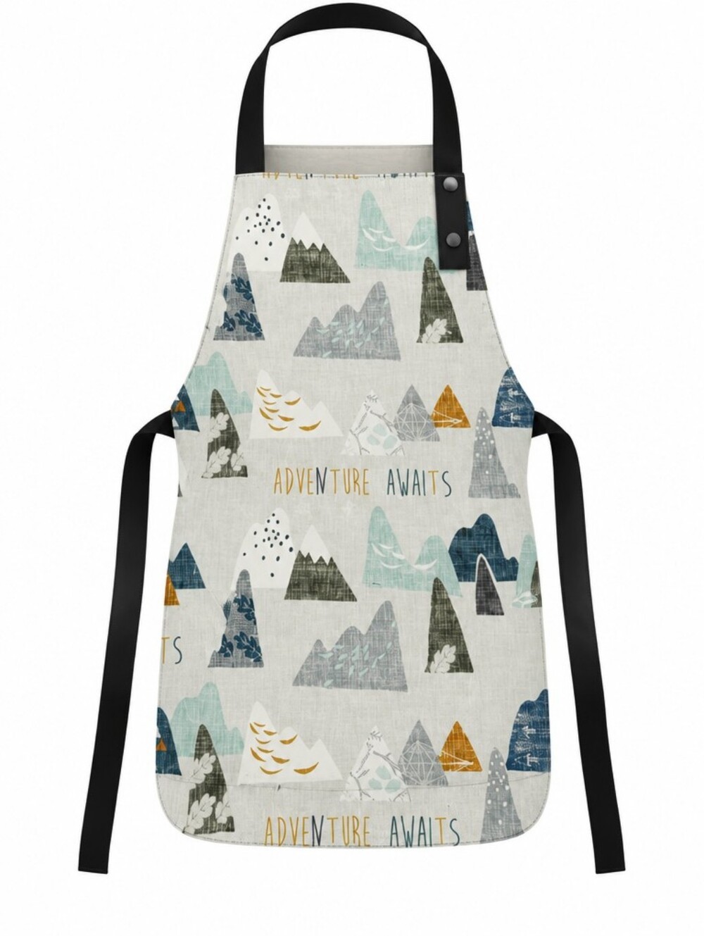 Kids Canvas Apron %100 Cotton Canvas Adventure Awaits Size 2-4 Years